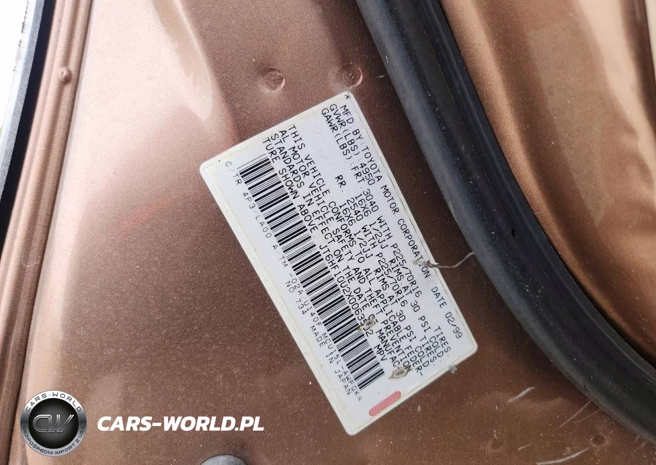 1999 Lexus Rx 300 VIN:JT6HF10U2X0063502 - 13