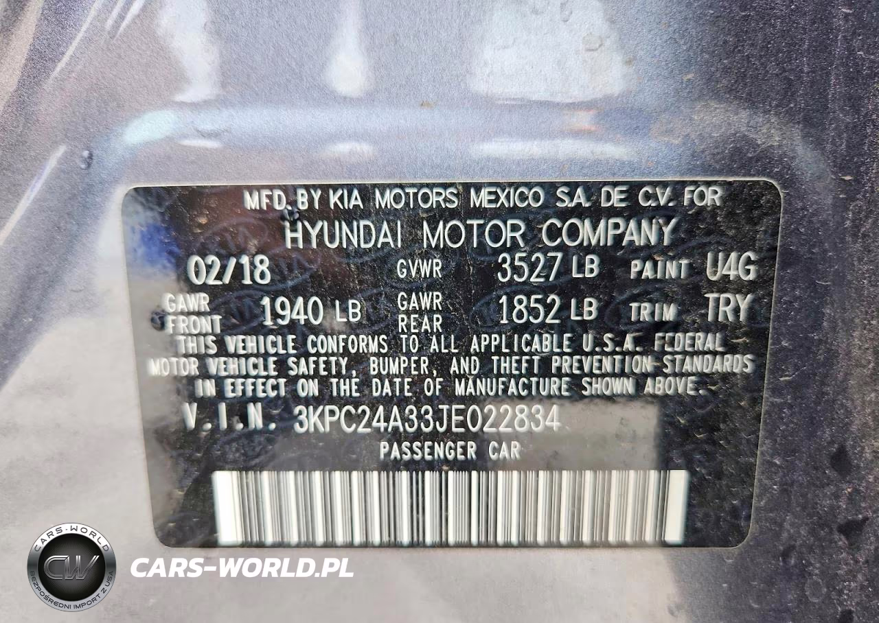 2018 Hyundai Accent Se VIN:3KPC24A33JE022834 - 13