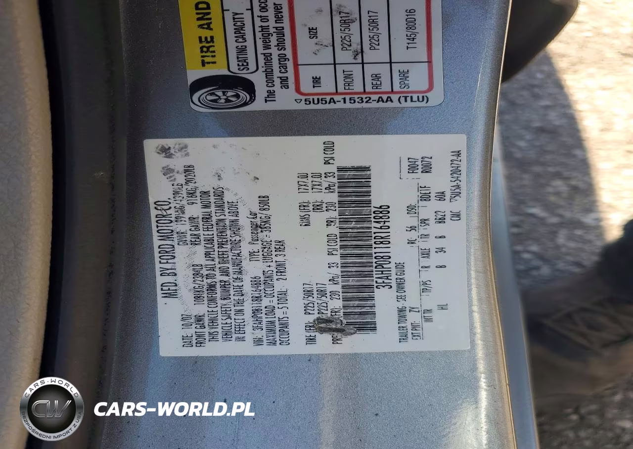 2008 Ford Fusion Sel VIN:3FAHP08118R164886 - 12
