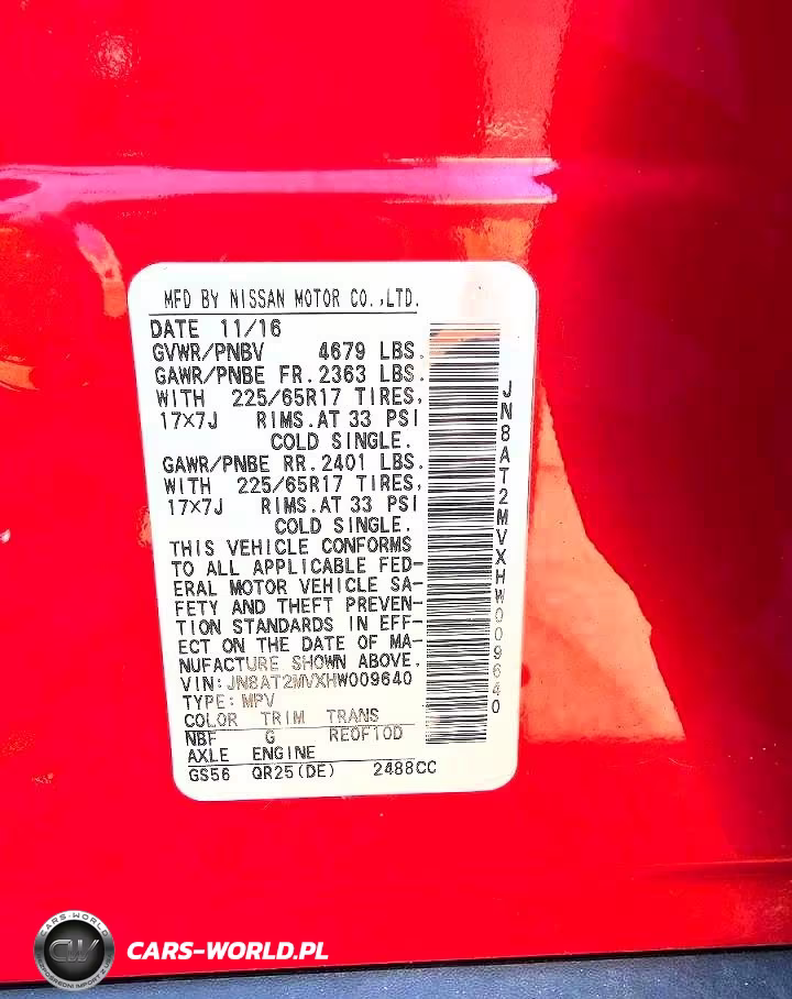 2017 Nissan Rogue Sv VIN:JN8AT2MVXHW009640 - 10