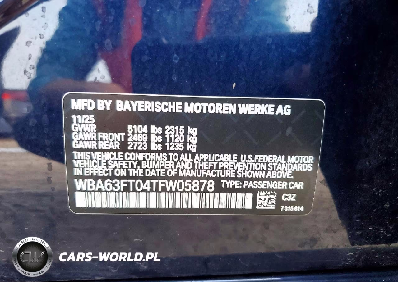 2026 BMW M340Xi VIN:WBA63FT04TFW05878 - 12