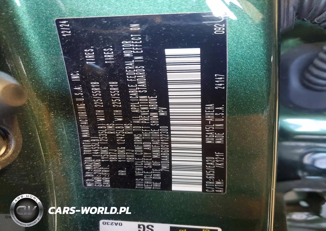 2025 Toyota Corolla Cross Xle VIN:7MUDAABG0SV122300 - 14