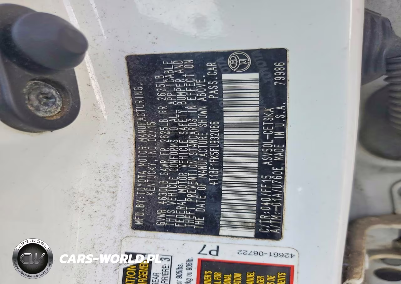 2015 Toyota Camry Se VIN:4T1BF1FK5FU932066 - 12