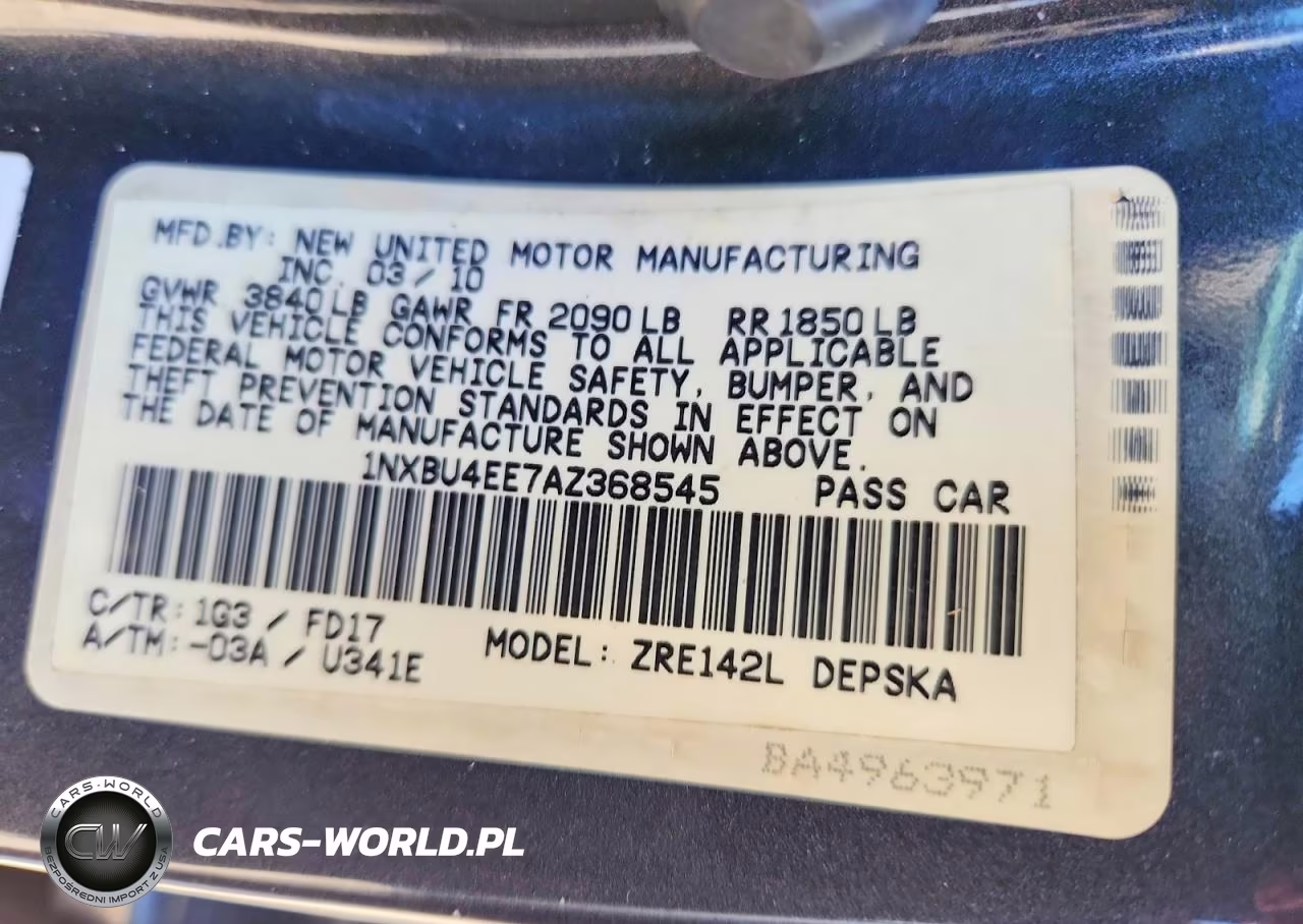 2010 Toyota Corolla S VIN:1NXBU4EE7AZ368545 - 12