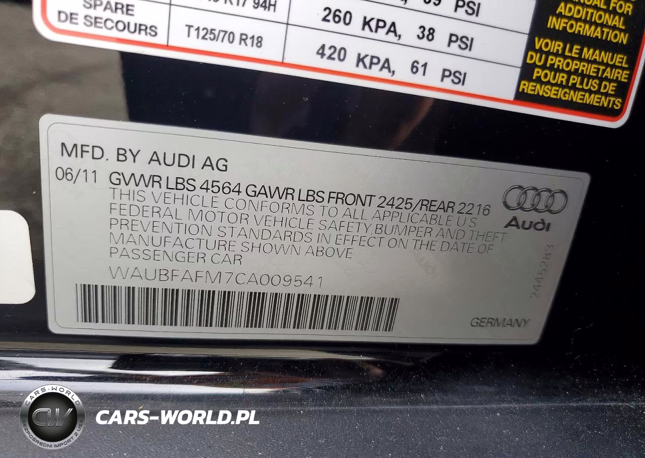 2012 Audi A3 Premium VIN:WAUBFAFM7CA009541 - 12
