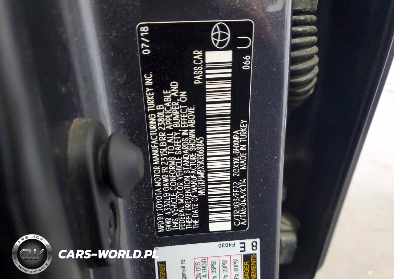 2019 Toyota C-Hr Xle VIN:NMTKHMBX5KR068845 - 13