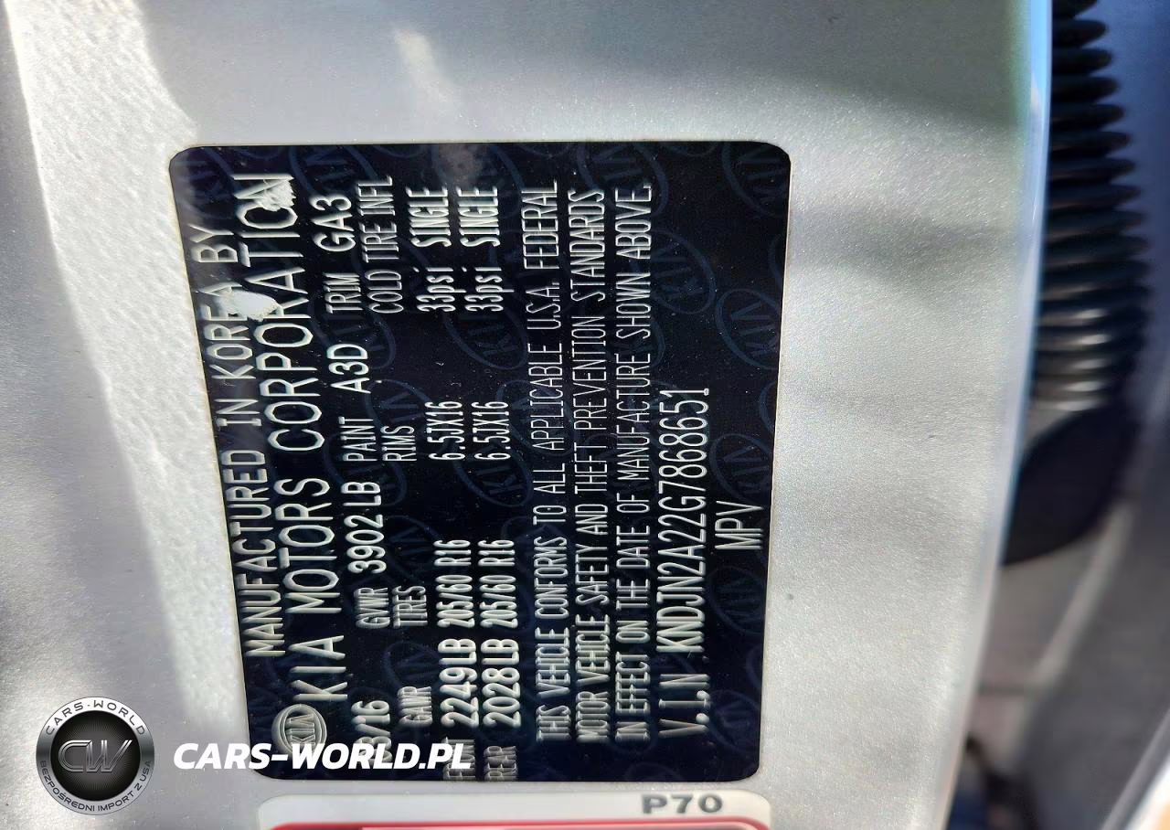 2016 Kia Soul Base VIN:KNDJN2A22G7868651 - 12