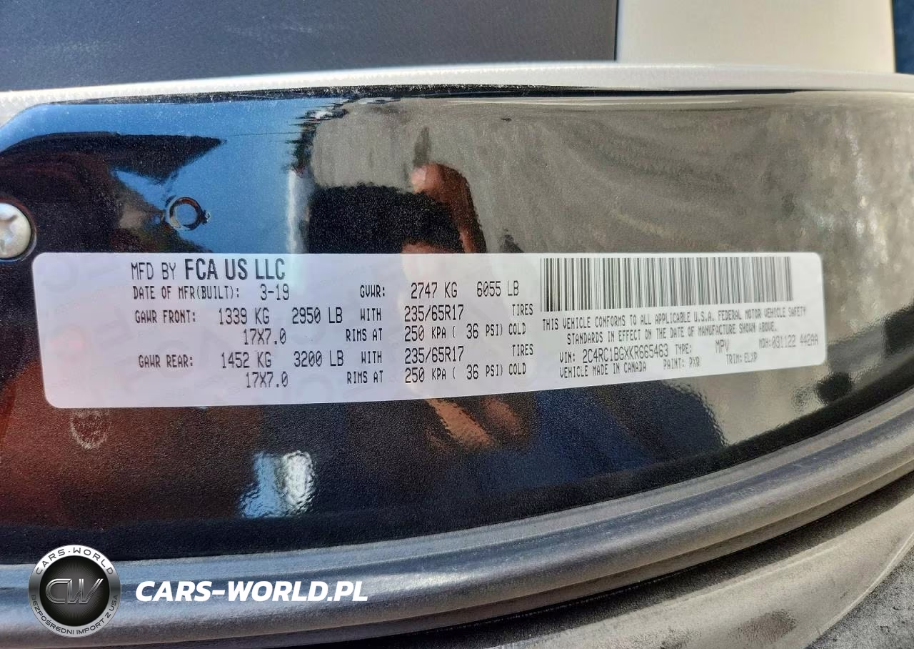2019 Chrysler Pacifica Touring L VIN:2C4RC1BGXKR665463 - 13