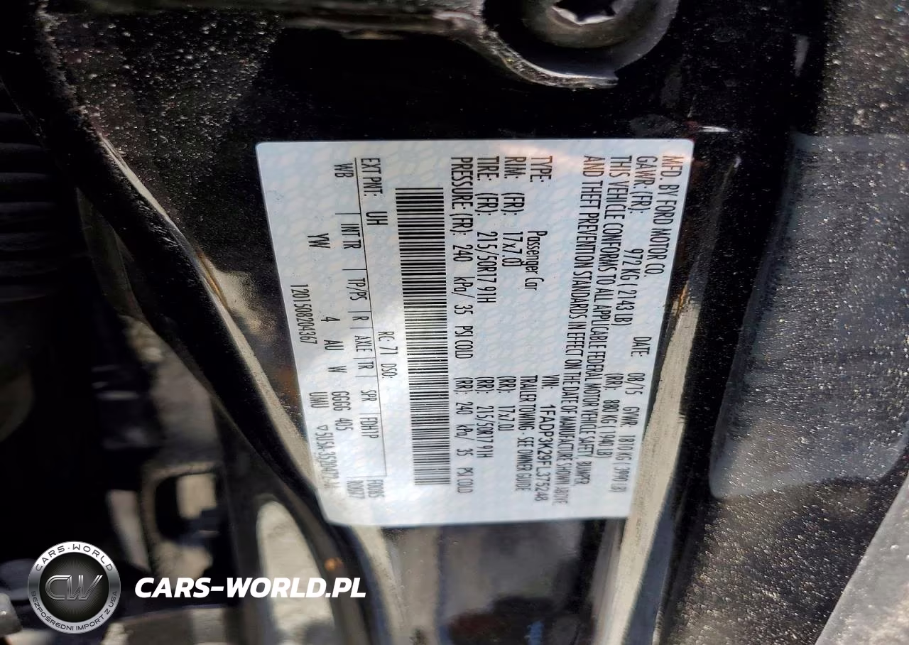 2015 Ford Focus Se VIN:1FADP3K29FL375248 - 12
