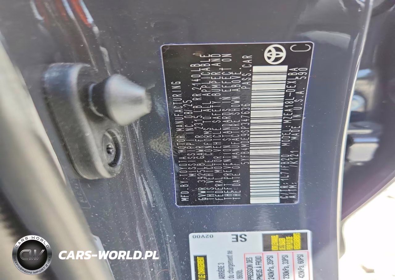 2025 Toyota Corolla Le VIN:5YFB4MDE9SP347636 - 12