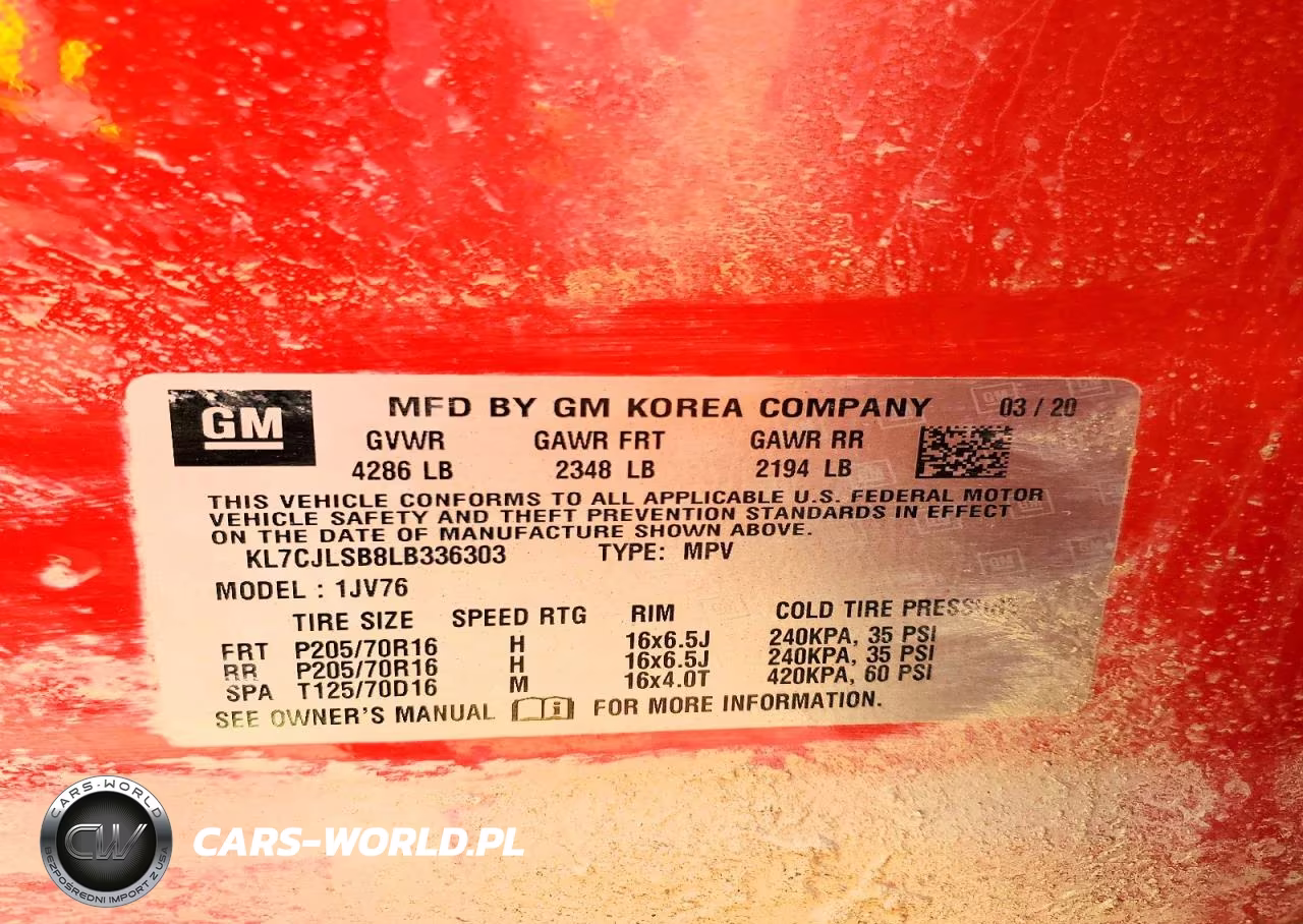 2020 Chevrolet Trax 1Lt VIN:KL7CJLSB8LB336303 - 12