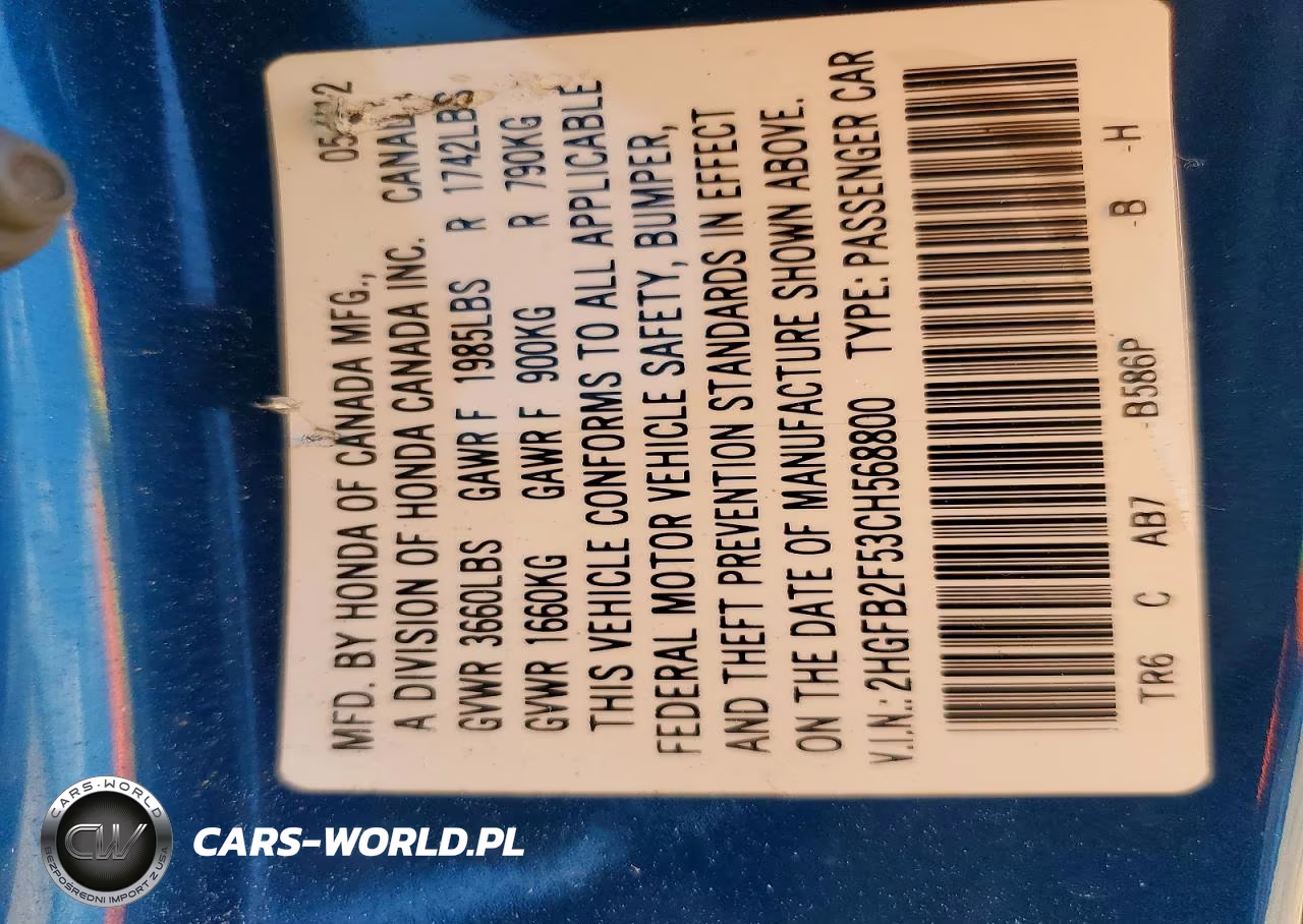 2012 Honda Civic Lx VIN:2HGFB2F53CH568800 - 13