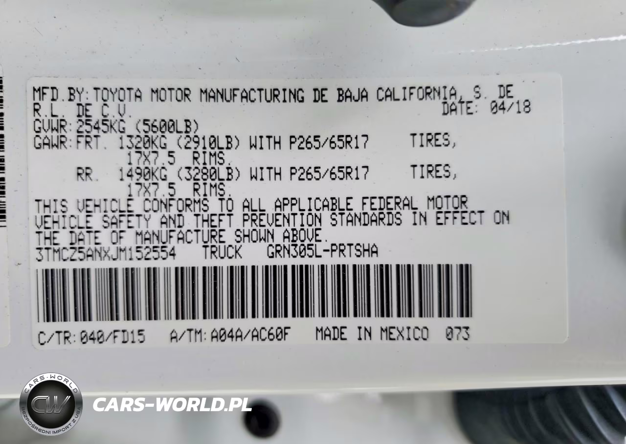 2018 Toyota Tacoma Trd Sport VIN:3TMCZ5ANXJM152554 - 12