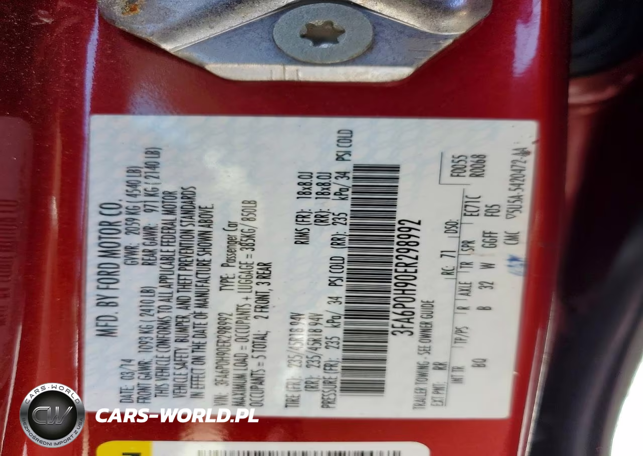 2014 Ford Fusion Se VIN:3FA6P0H90ER298992 - 12