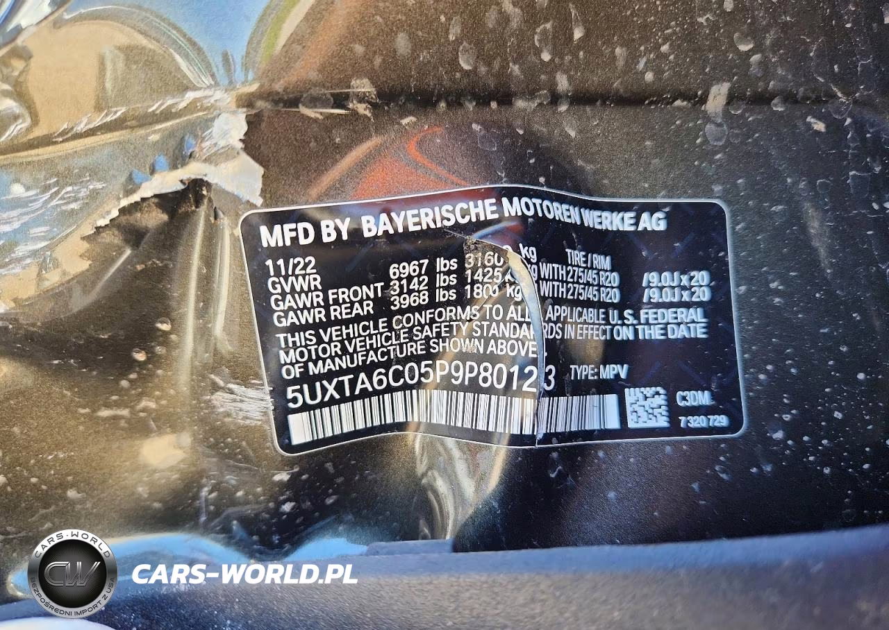 2023 BMW X5 xDrive45E VIN:5UXTA6C05P9P80123 - 13
