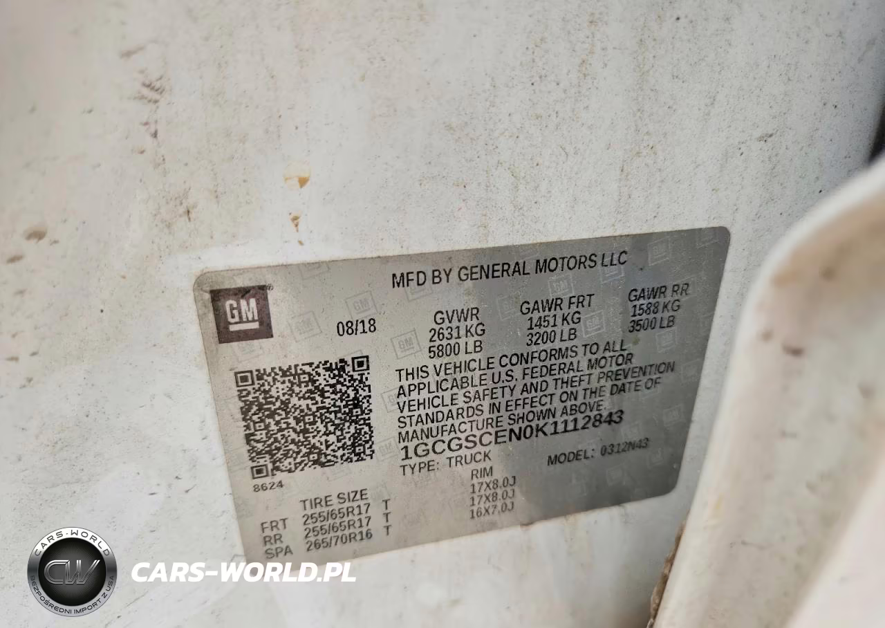 2019 Chevrolet Colorado Lt VIN:1GCGSCEN0K1112843 - 12