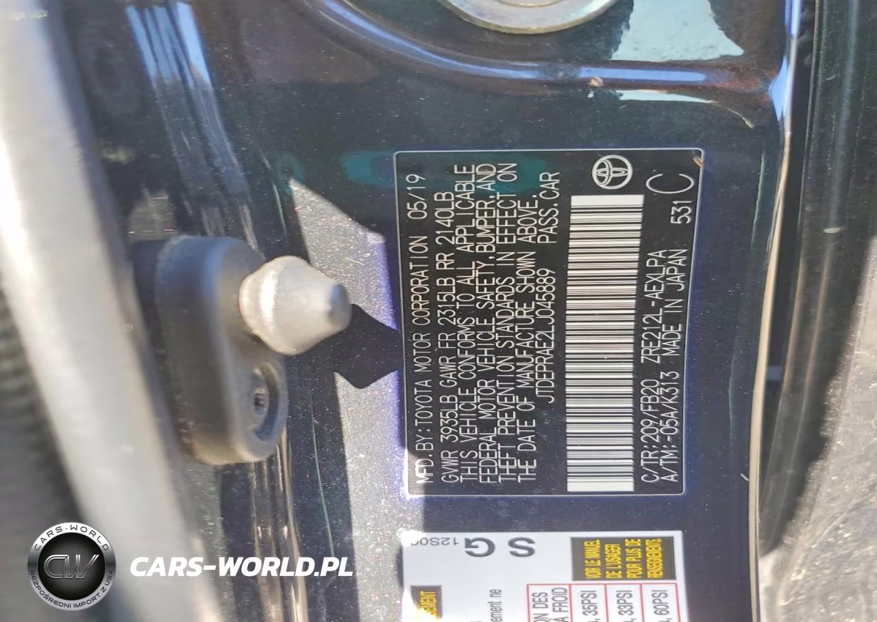 2020 Toyota Corolla Le VIN:JTDEPRAE2LJ045889 - 12