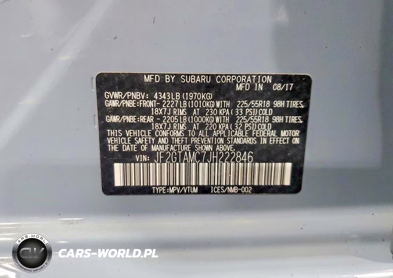 2018 Subaru Crosstrek Limited VIN:JF2GTAMC7JH222846 - 13