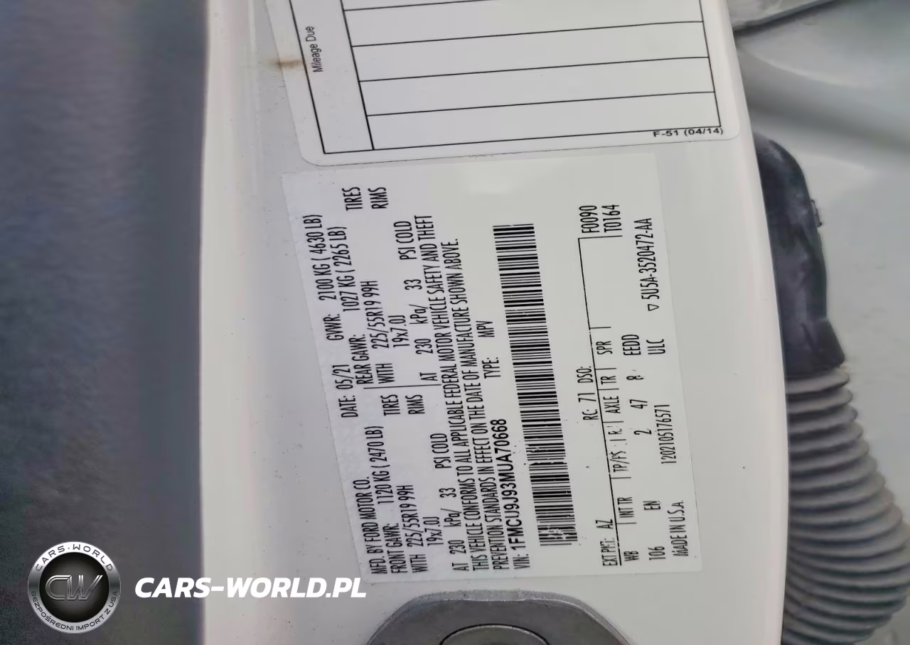 2021 Ford Escape Titanium VIN:1FMCU9J93MUA70668 - 13