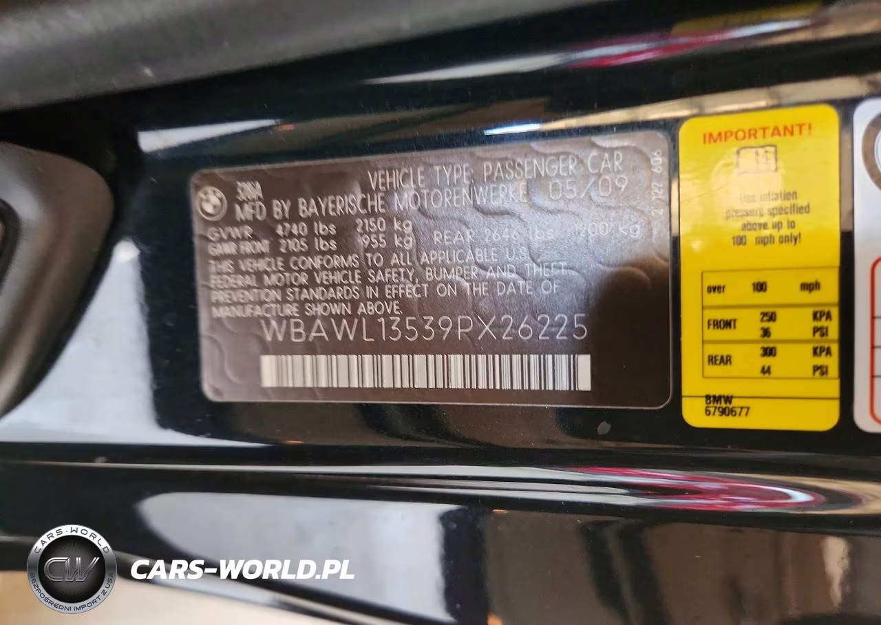 2009 BMW 328 I VIN:WBAWL13539PX26225 - 12