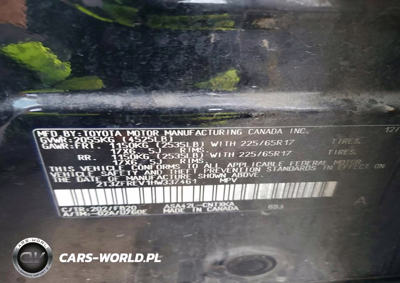 2017 Toyota Rav4 Le VIN:2T3ZFREV1HW337461 - 12