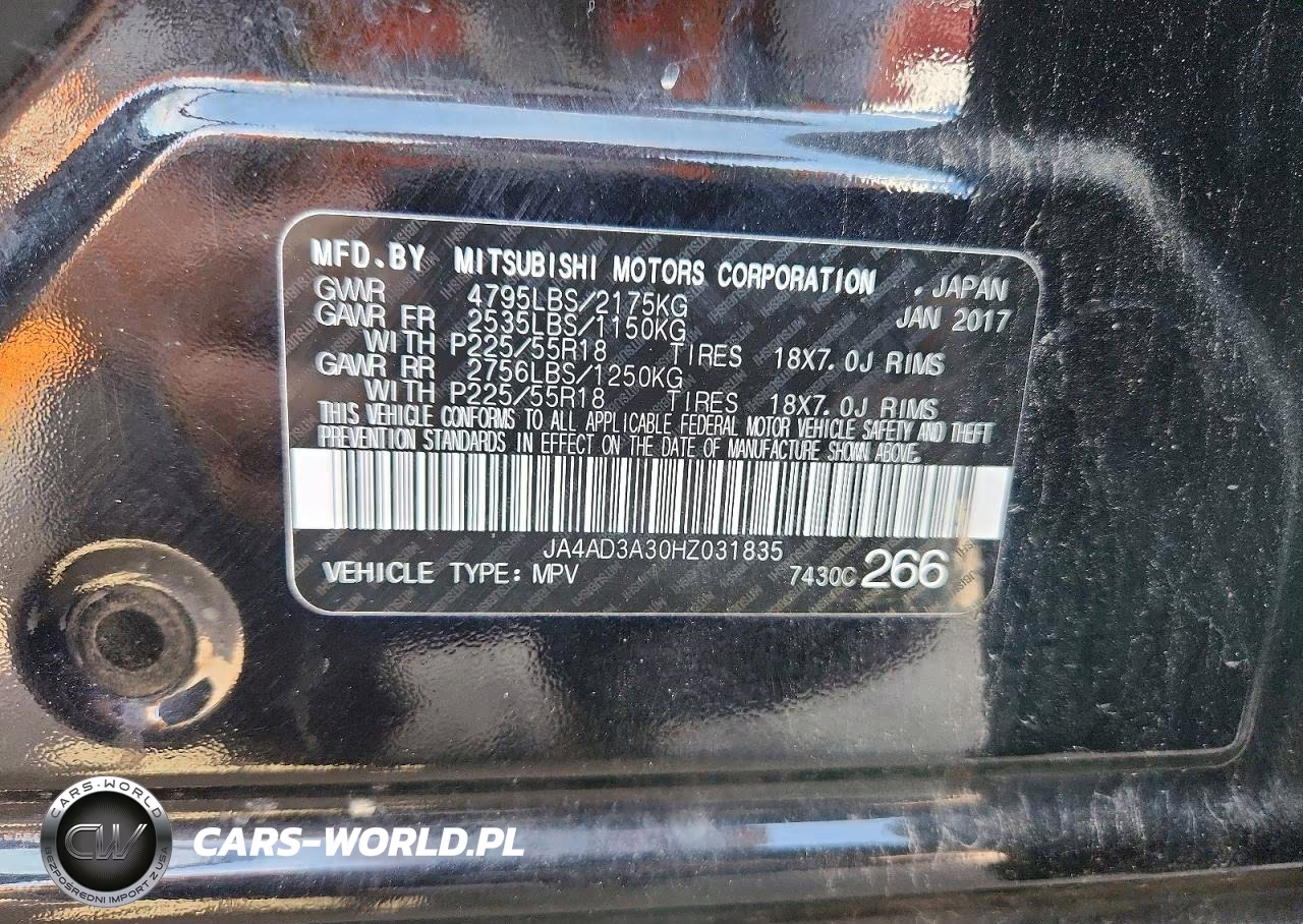 2017 Mitsubishi Outlander Se VIN:JA4AD3A30HZ031835 - 14