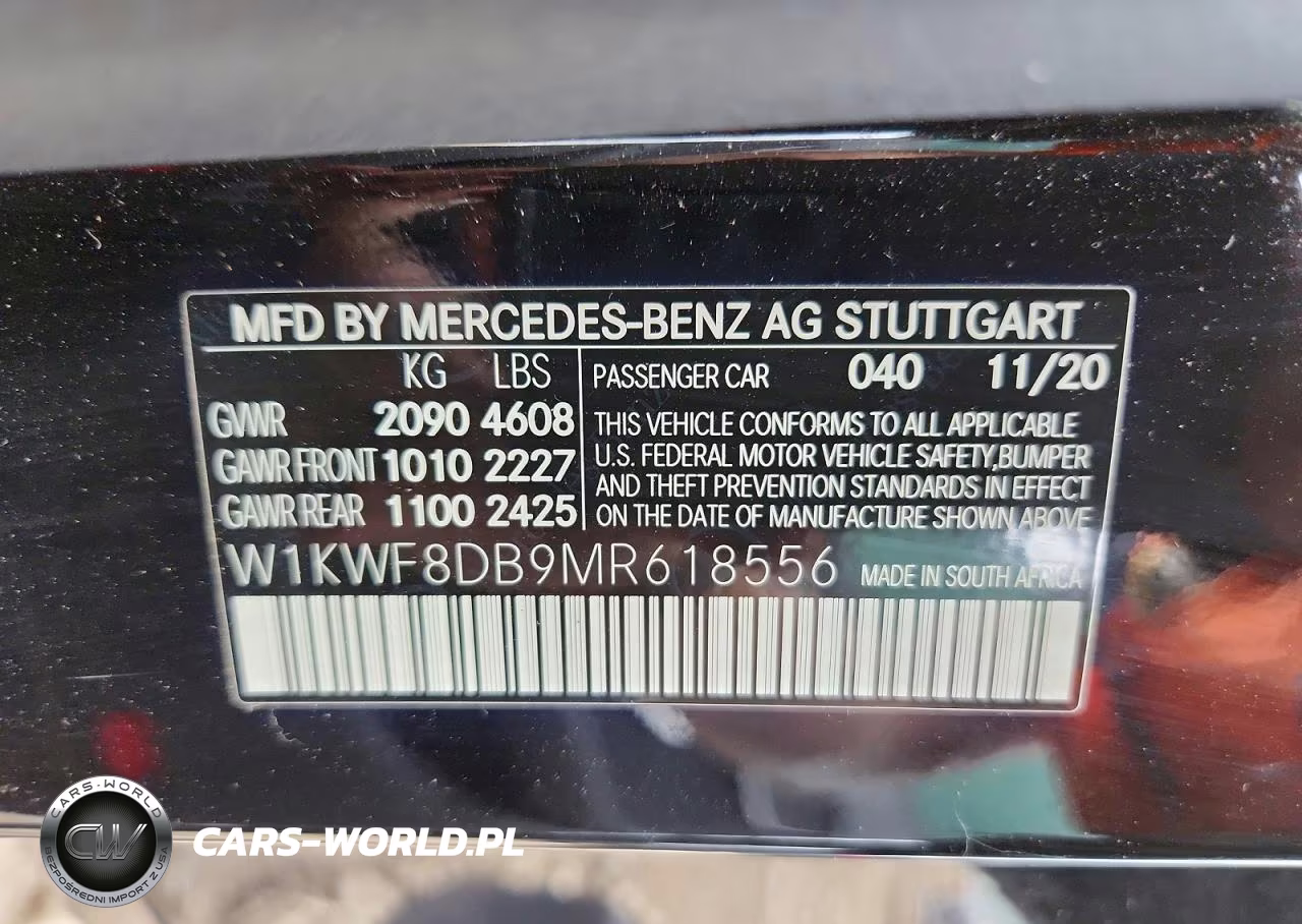 2021 Mercedes-Benz C 300 VIN:W1KWF8DB9MR618556 - 13