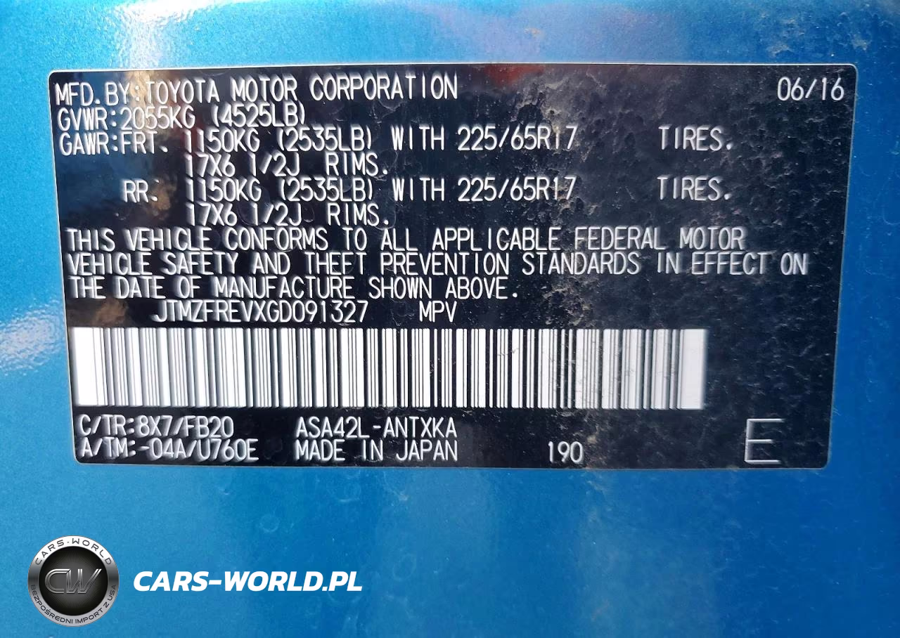 2016 Toyota Rav4 Le VIN:JTMZFREVXGD091327 - 13