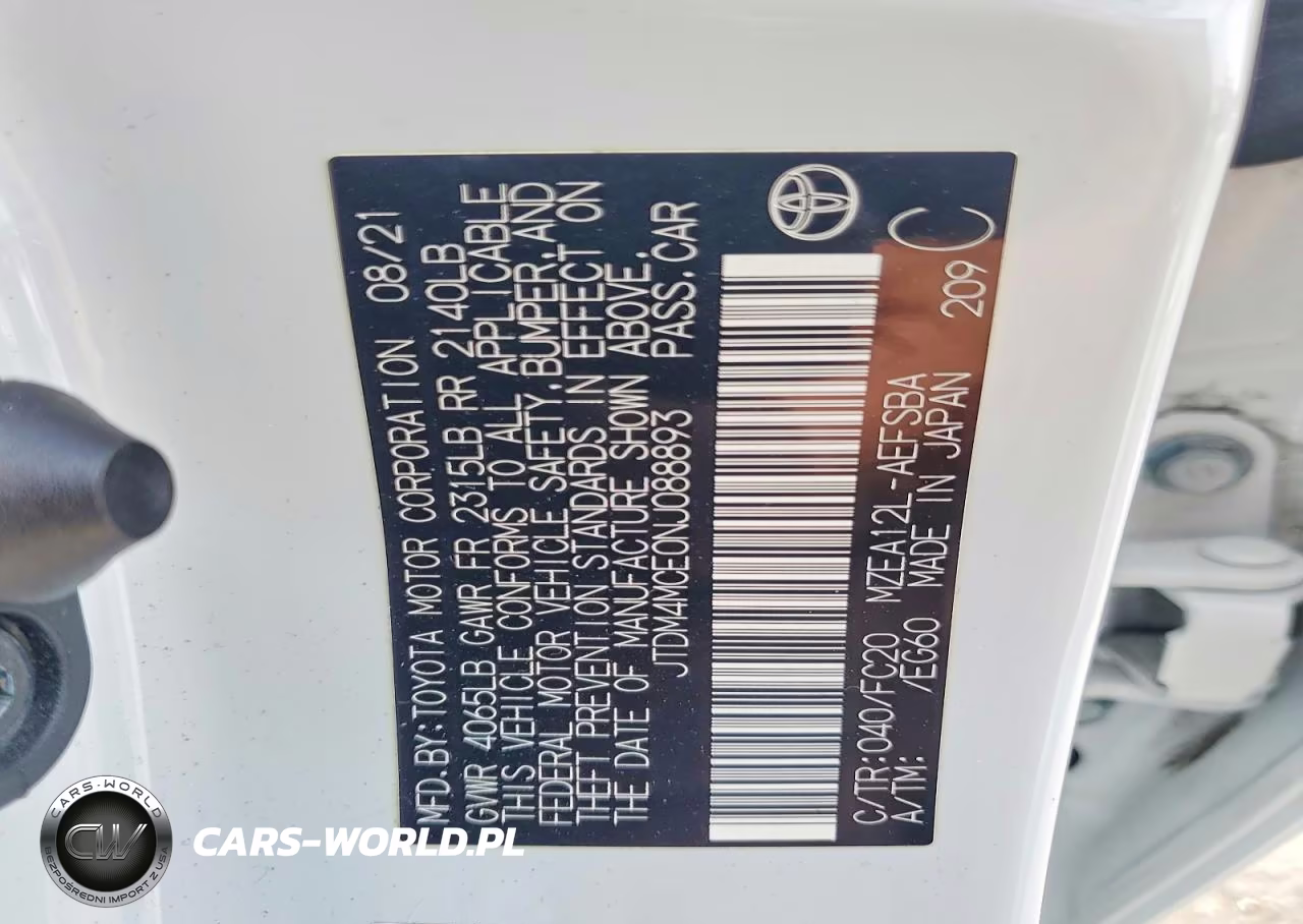2022 Toyota Corolla Se VIN:JTDM4MCE0NJ088893 - 12