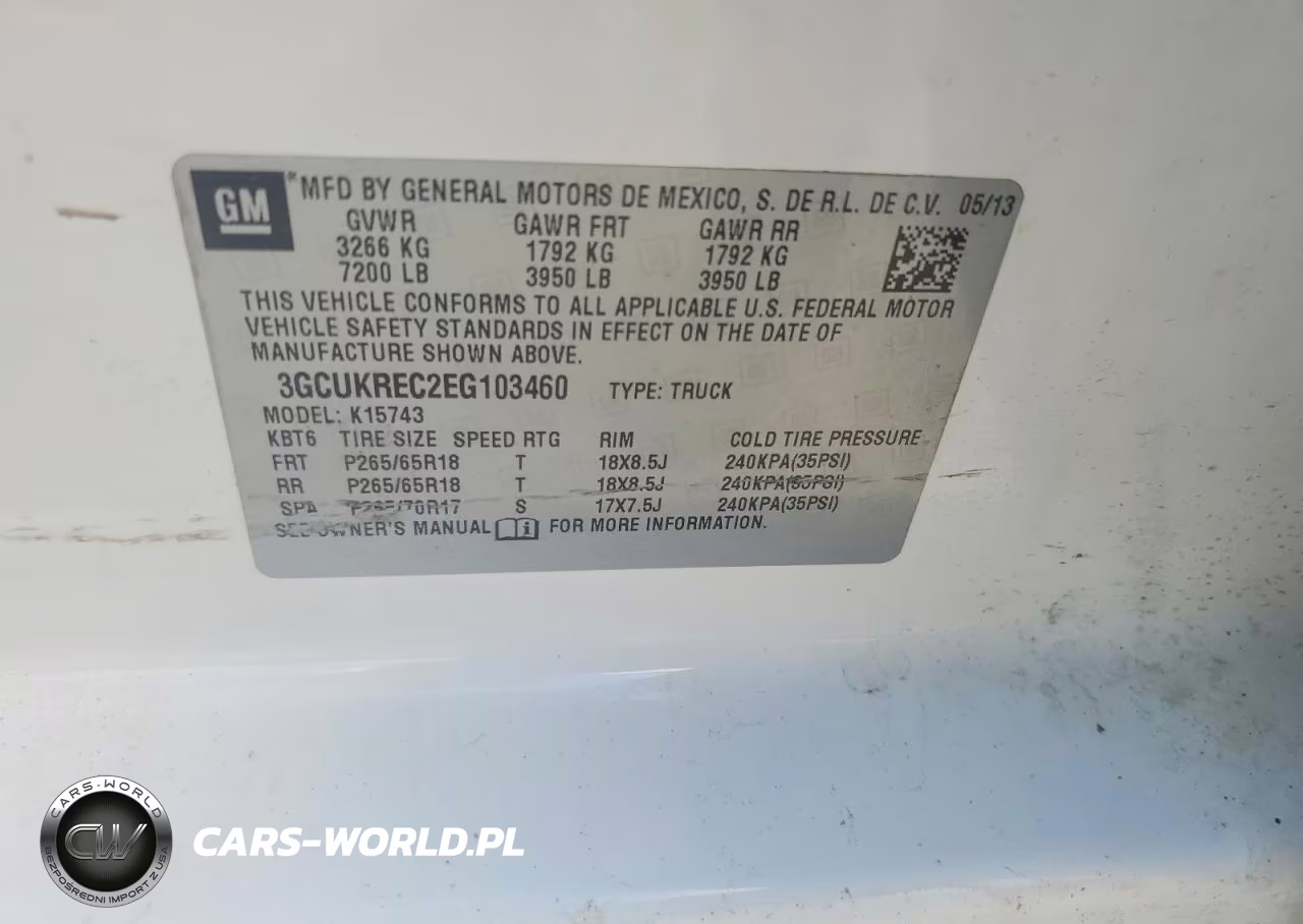 2014 Chevrolet Silverado K1500 Lt VIN:3GCUKREC2EG103460 - 12