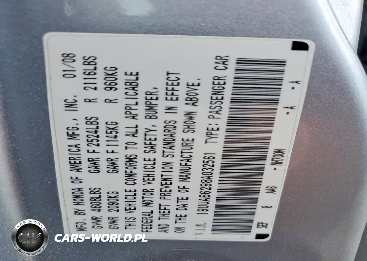 2008 Acura Tl VIN:19UUA66298A032561 - 12