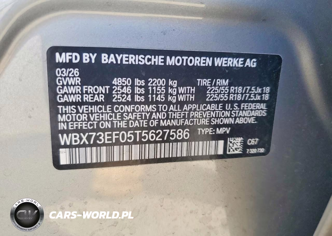 2026 BMW X1 xDrive28I VIN:WBX73EF05T5627586 - 13