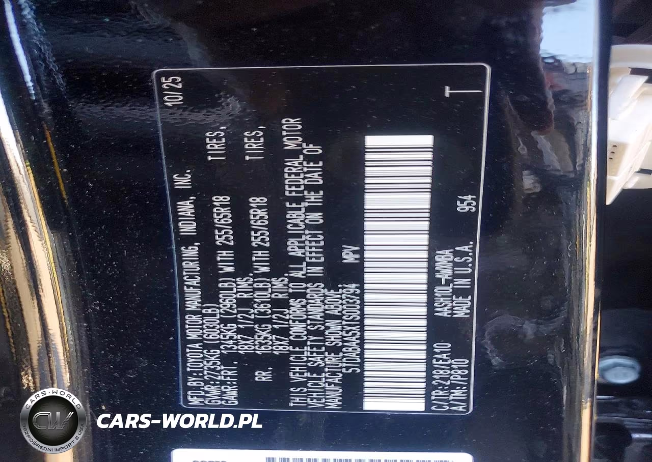 2026 Toyota Grand Highlander Xle VIN:5TDABAA5XTS003794 - 13