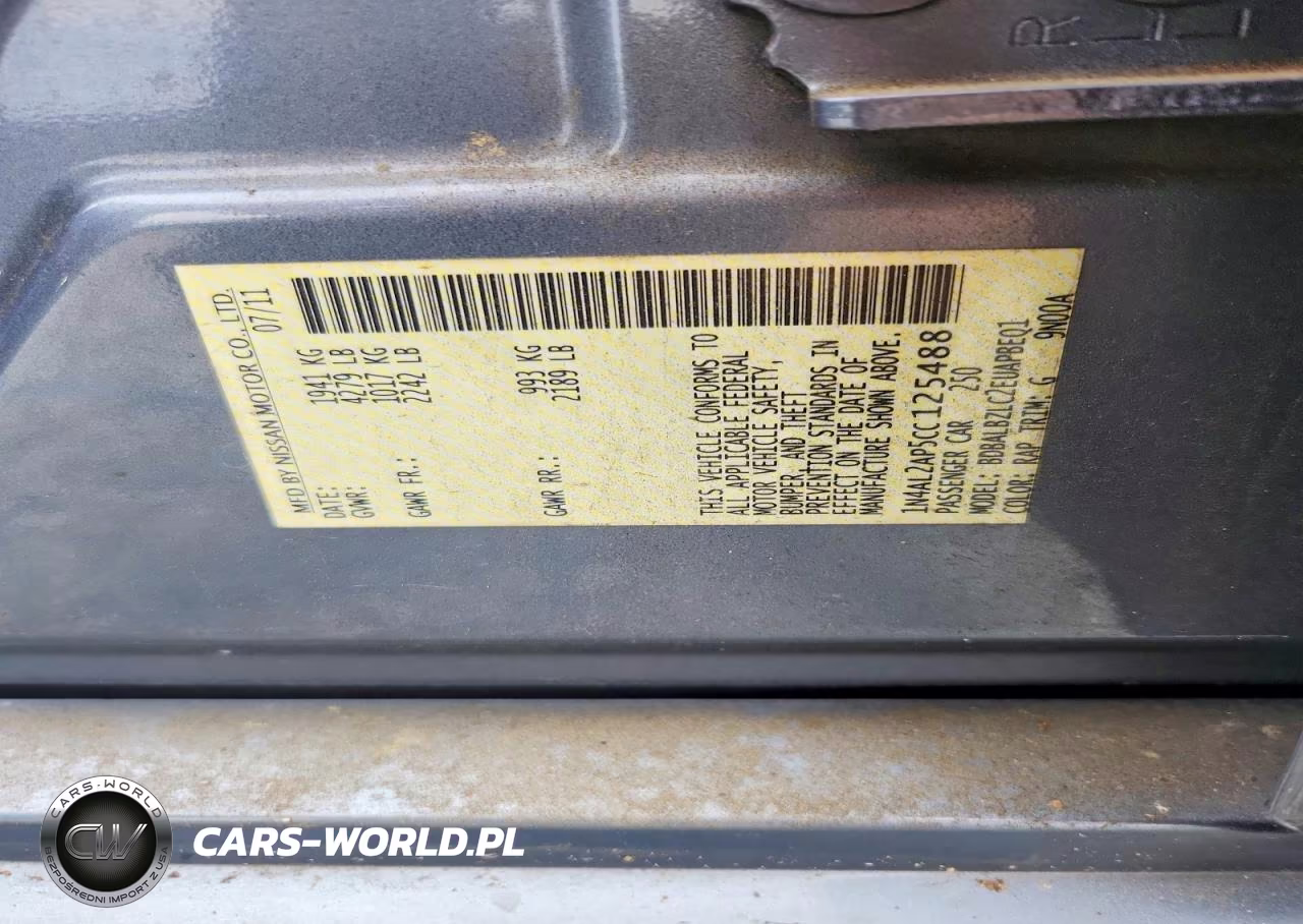 2012 Nissan Altima 2.5 VIN:1N4AL2AP5CC125488 - 12