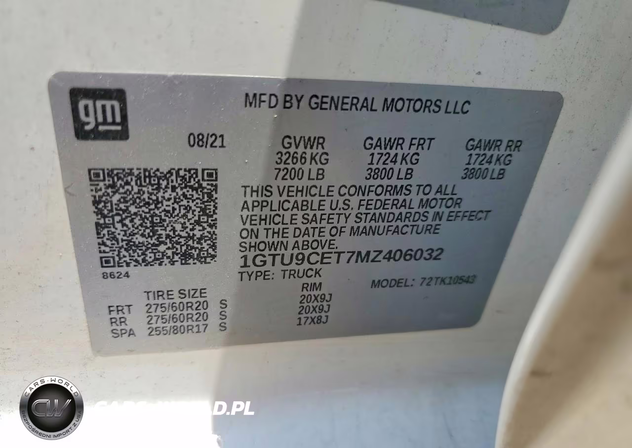 2021 GMC Sierra K1500 Elevation VIN:1GTU9CET7MZ406032 - 12