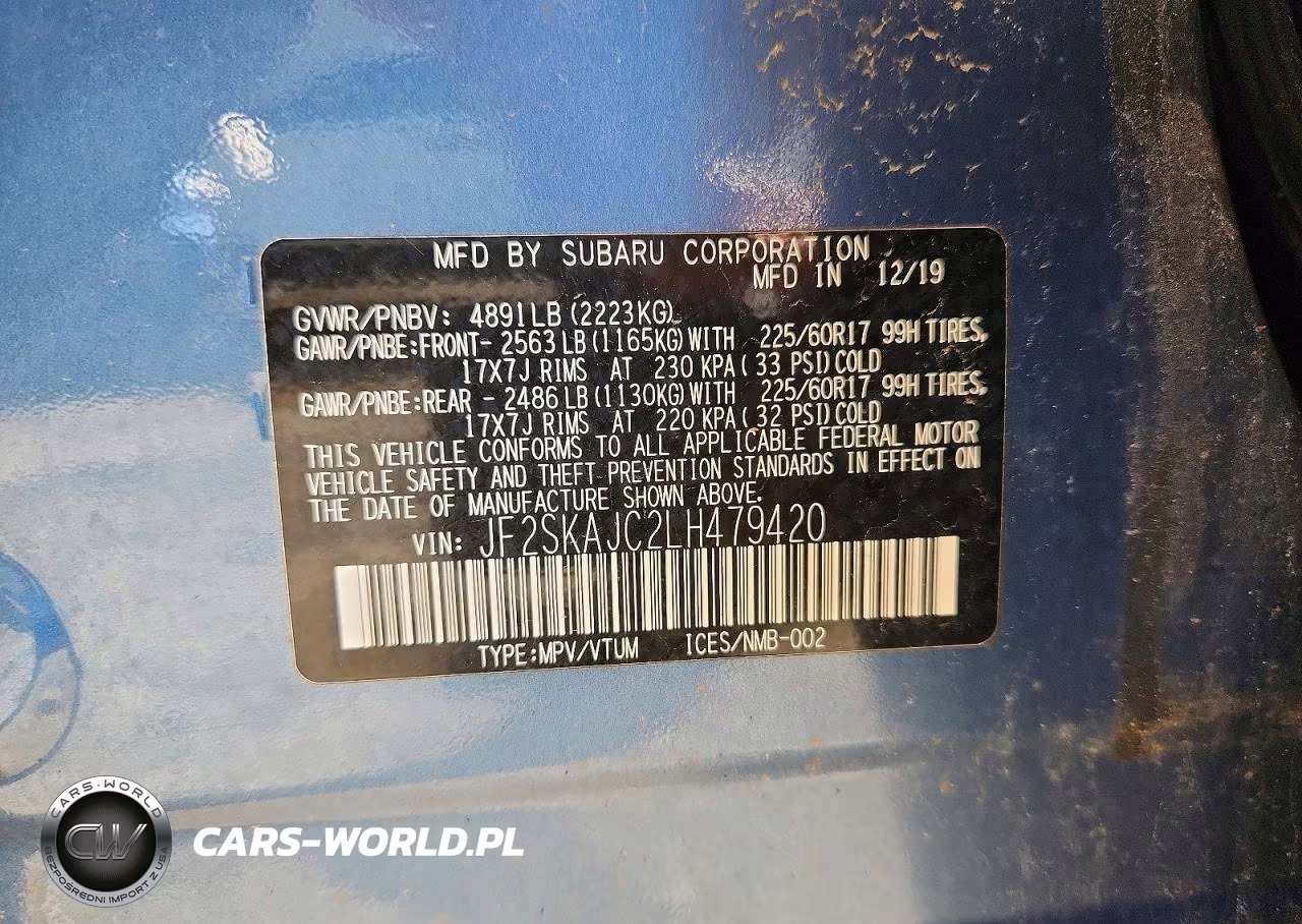 2020 Subaru Forester Premium VIN:JF2SKAJC2LH479420 - 13