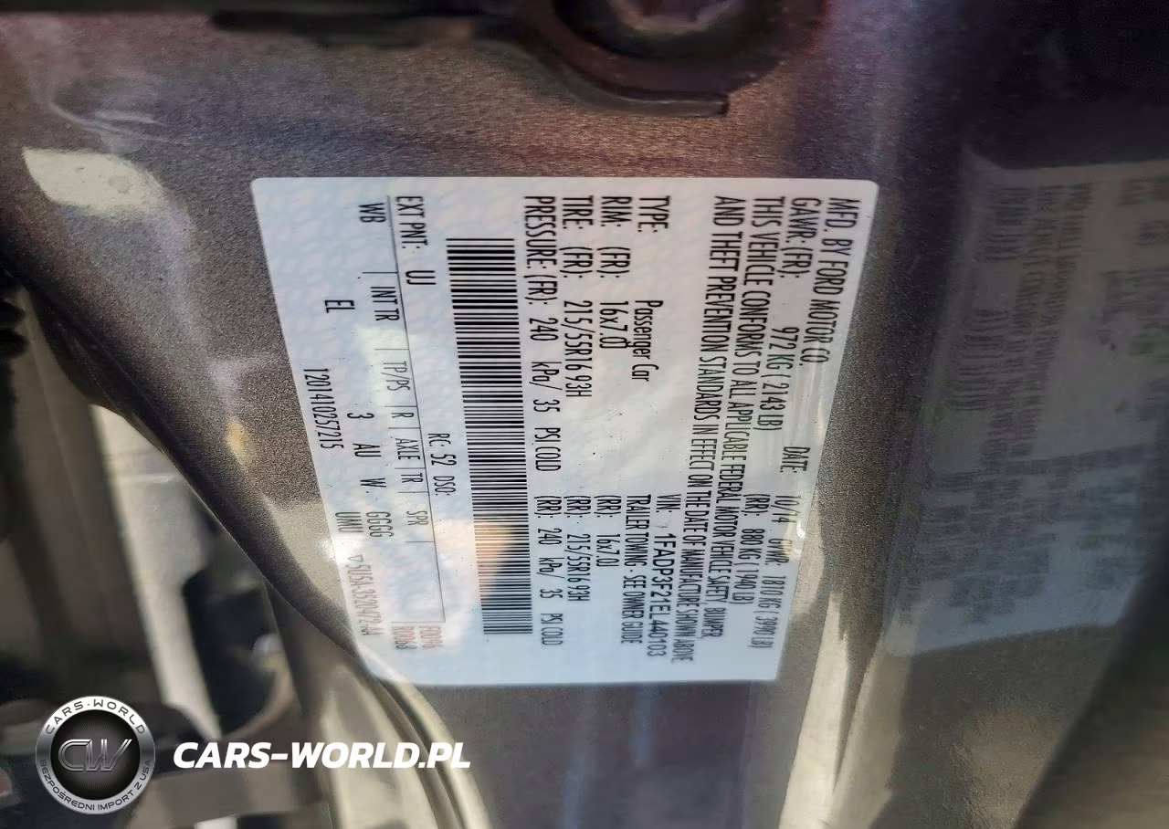 2014 Ford Focus Se VIN:1FADP3F21EL440103 - 12