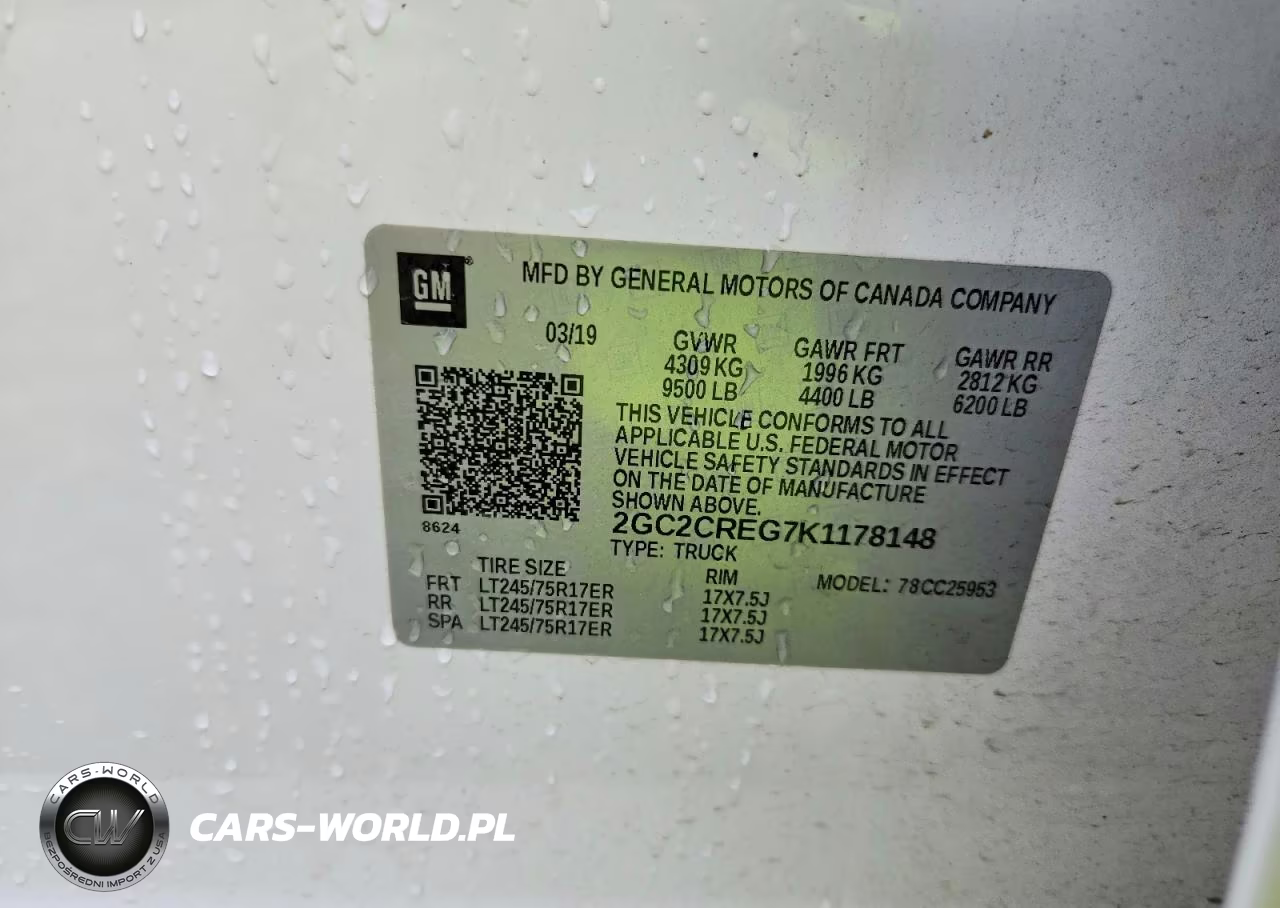 2019 Chevrolet Silverado 2500 VIN:2GC2CREG7K1178148 - 12