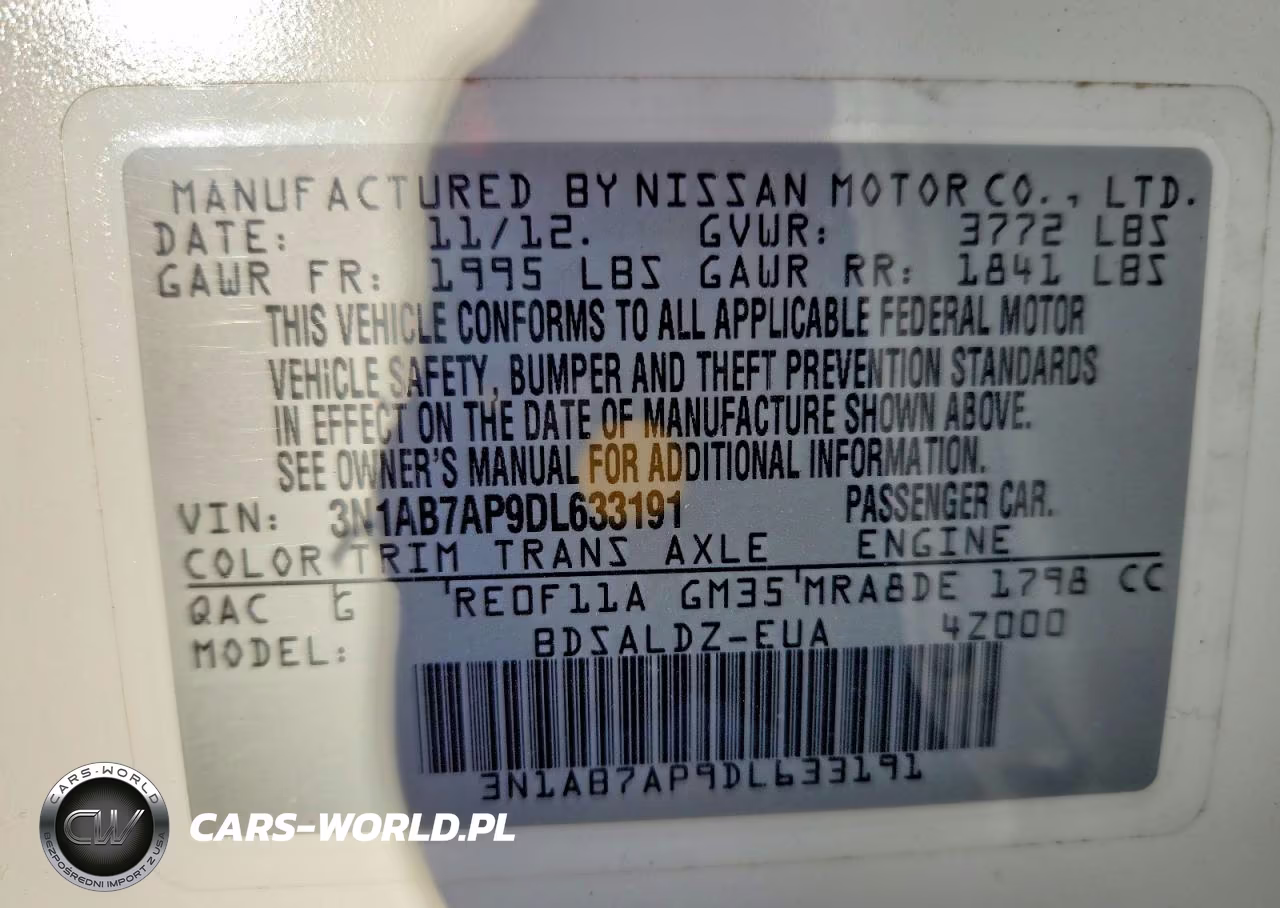 2013 Nissan Sentra S VIN:3N1AB7AP9DL633191 - 13