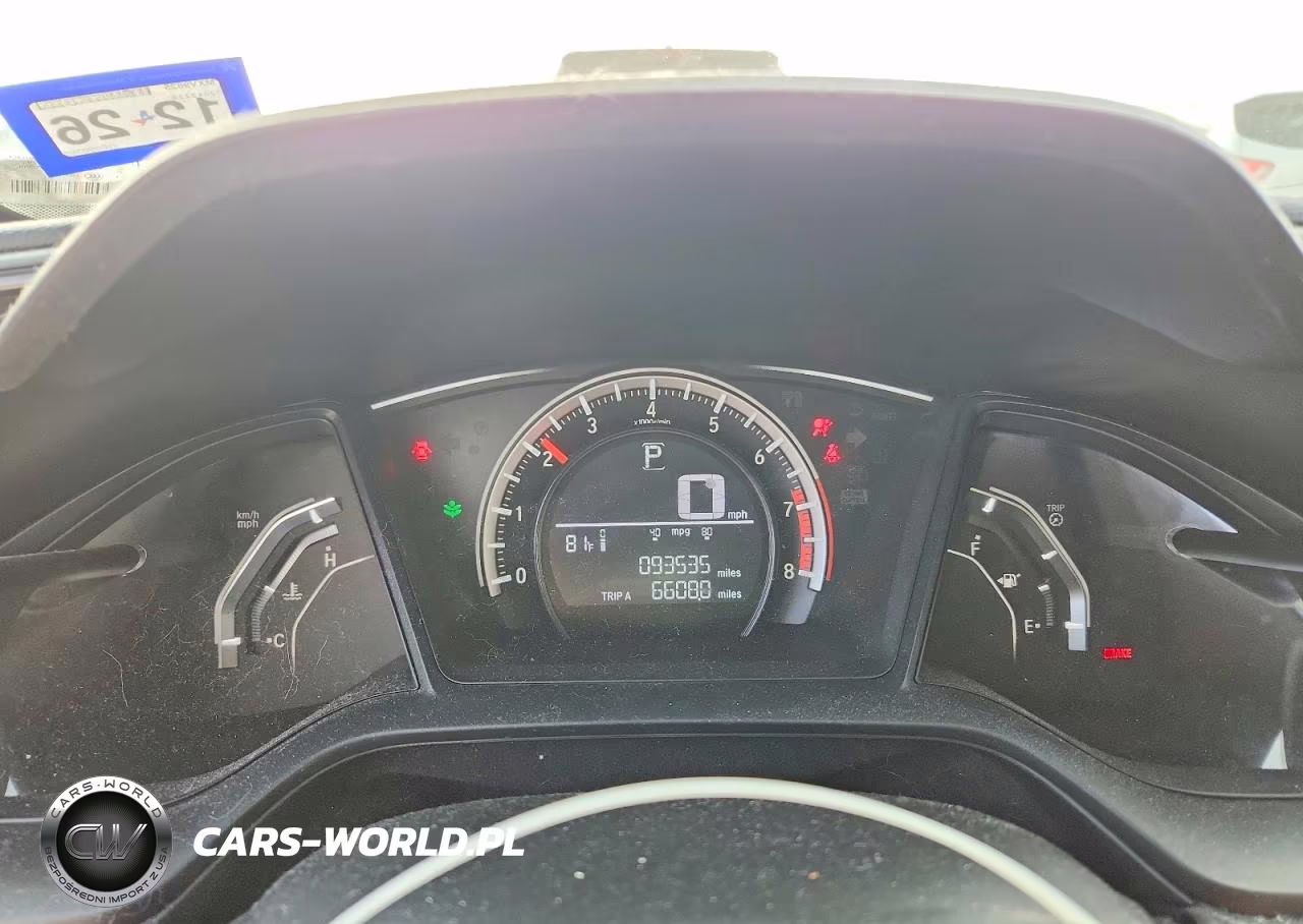 2016 Honda Civic Lx VIN:19XFC2F52GE098398 - 9