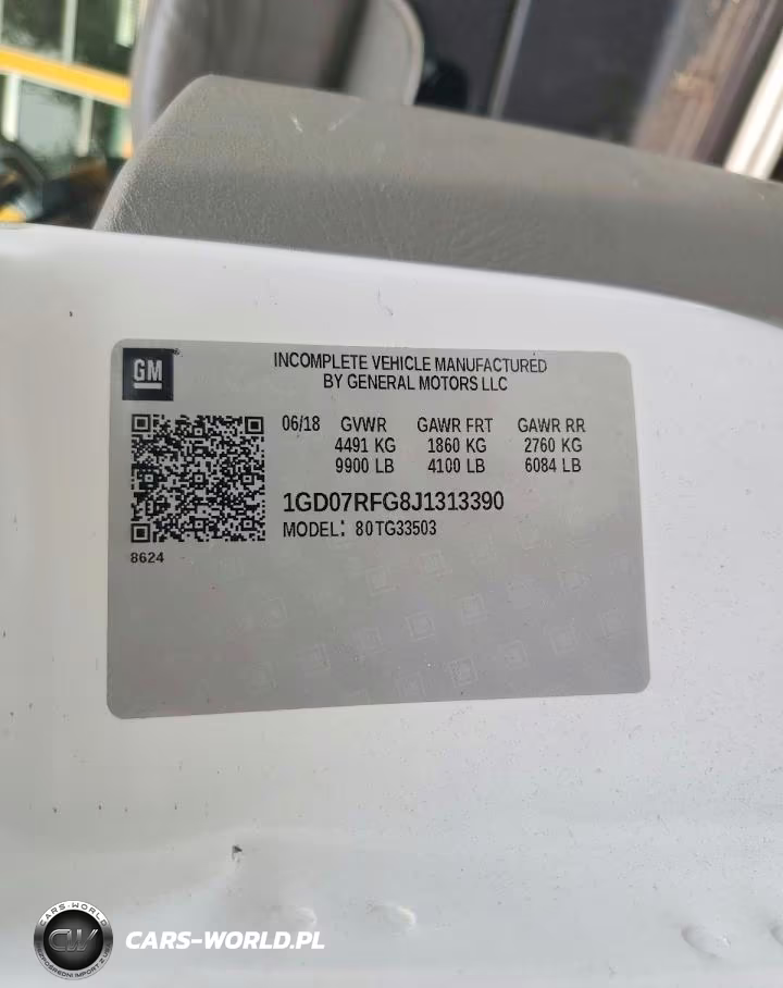 2018 GMC Savana Delivery Truck VIN:1GD07RFG8J1313390 - 13