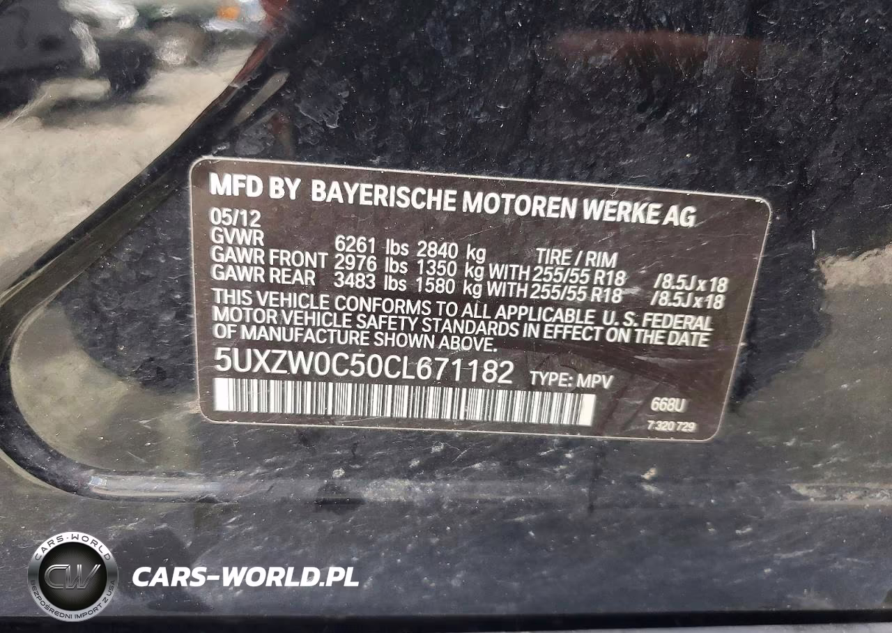 2012 BMW X5 xDrive35D VIN:5UXZW0C50CL671182 - 13