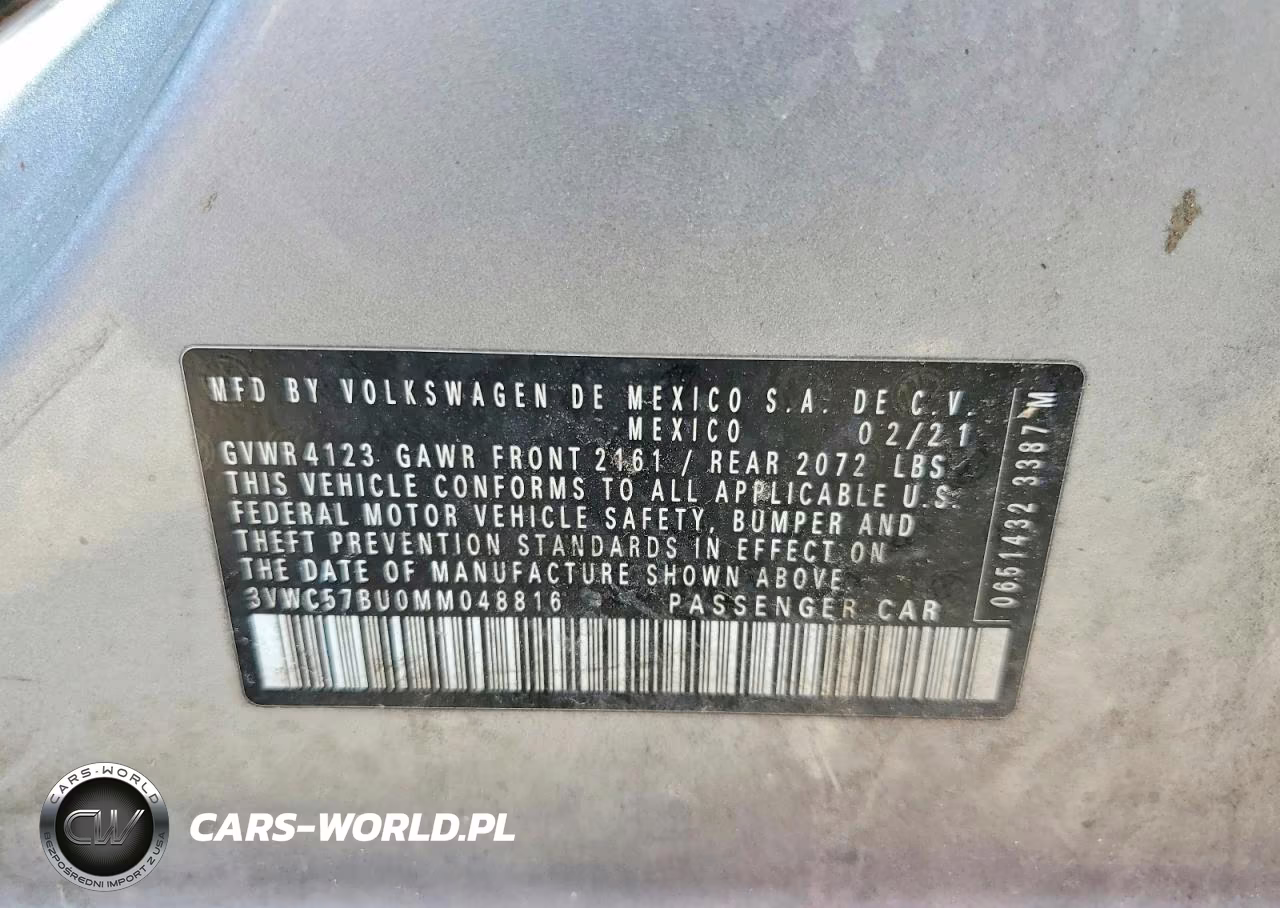 2021 Volkswagen Jetta S VIN:3VWC57BU0MM048816 - 12