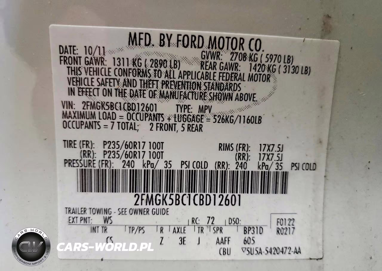 2012 Ford Flex Se VIN:2FMGK5BC1CBD12601 - 13