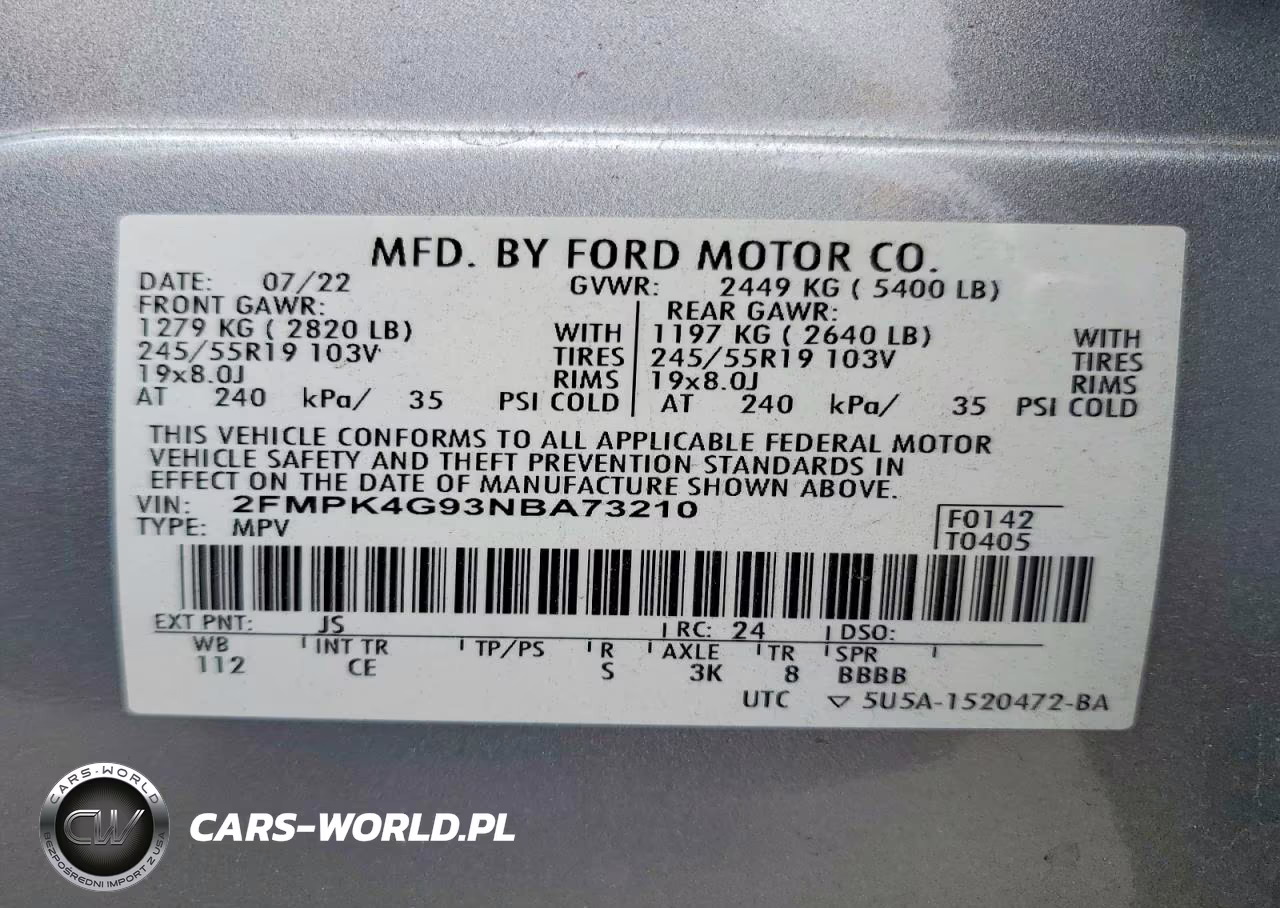 2022 Ford Edge Se VIN:2FMPK4G93NBA73210 - 13