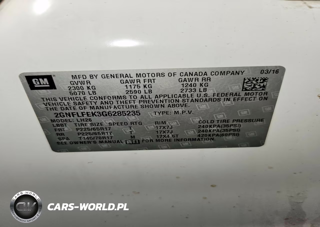2016 Chevrolet Equinox Lt VIN:2GNFLFEK3G6285235 - 14