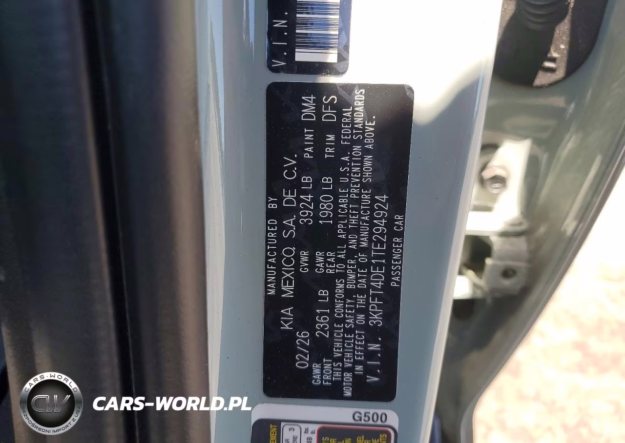 2026 Kia K4 Lxs VIN:3KPFT4DE1TE294924 - 12