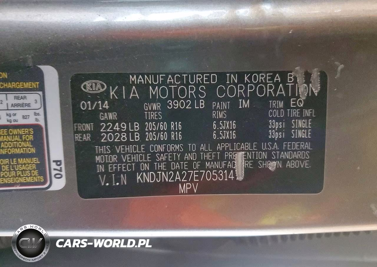 2014 Kia Soul Base VIN:KNDJN2A27E7053147 - 12