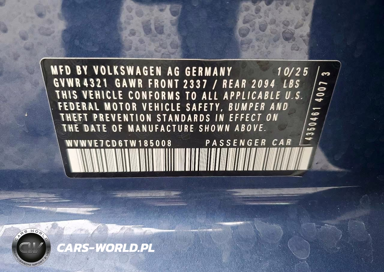 2026 Volkswagen Gti Autobahn VIN:WVWVE7CD6TW185008 - 13