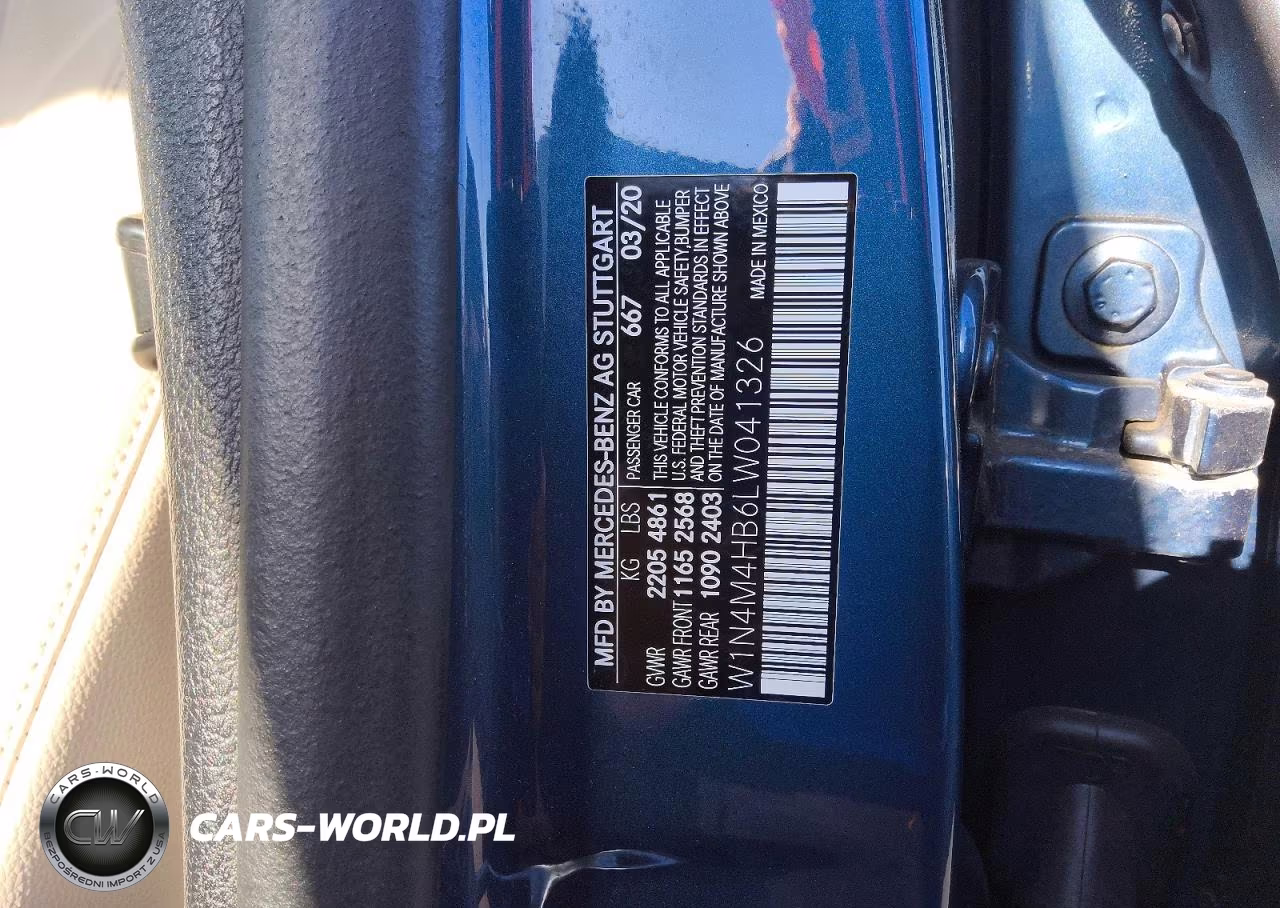 2020 Mercedes-Benz Glb 250 4Matic VIN:W1N4M4HB6LW041326 - 14